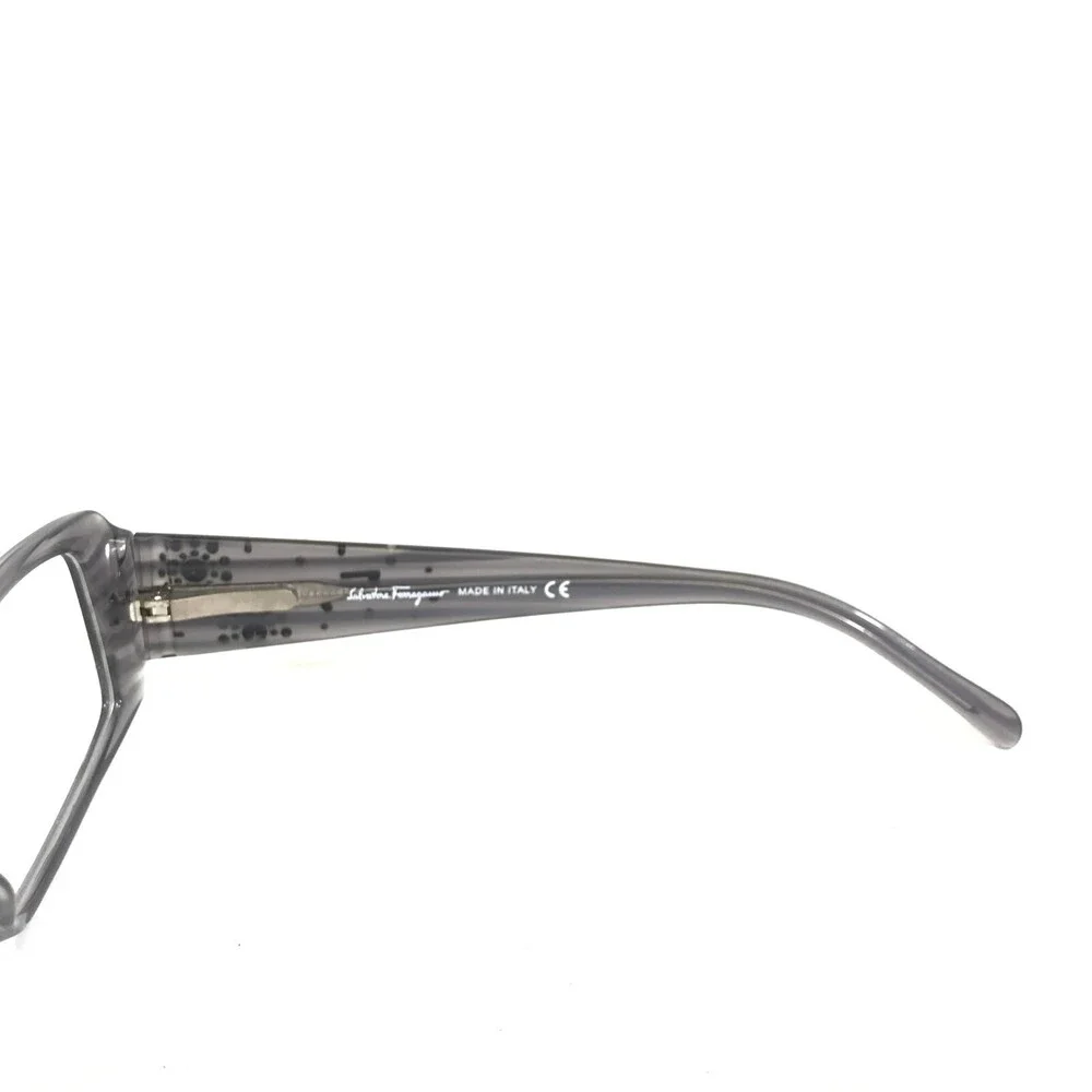 Salvatore Ferragamo Eyeglasses Frames 2639-B 478 Clear Gray Crystals 52-15-135